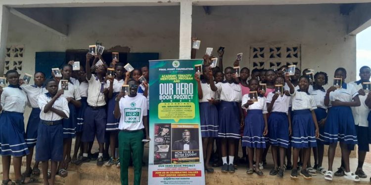 Ibrahim Mahama Honoured in Bole for Empowering Students Through Hero Book Project